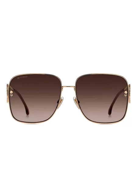 Ochelari de soare Etro cu model paisley auriu