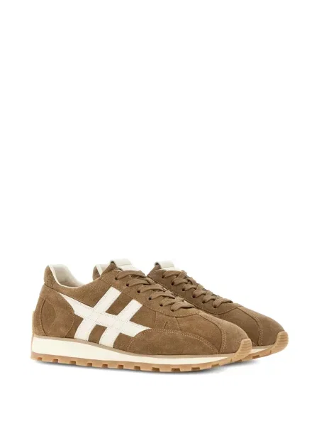 Sneakerși Hogan din piele de căprioară maro