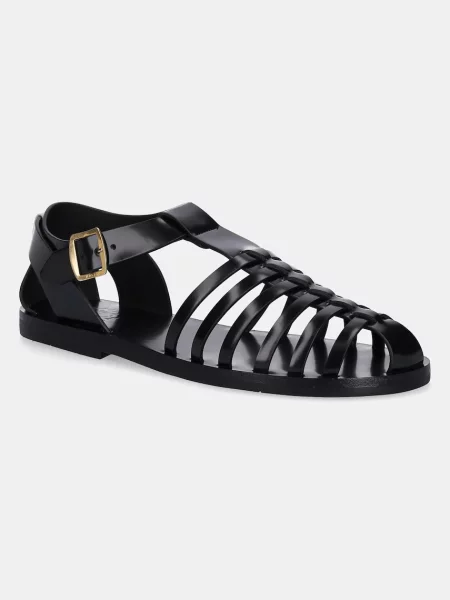 Кожени сандали Bally черно