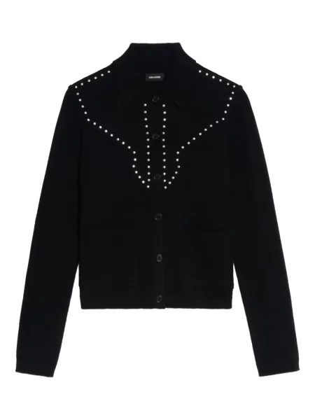 Cardigan Zadig&voltaire cu decolteu rotund negru