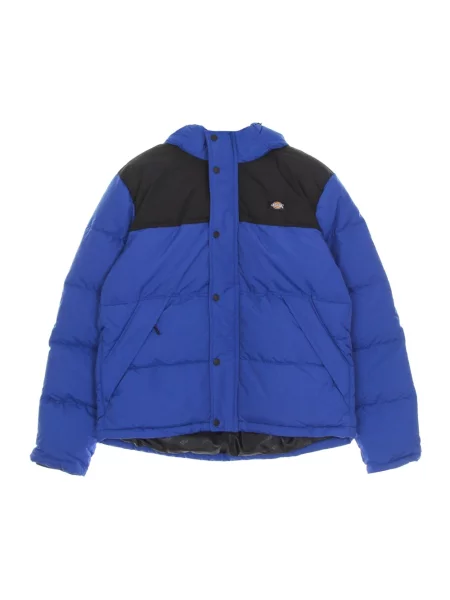 Kurtka puchowa Dickies z kapturem niebieska