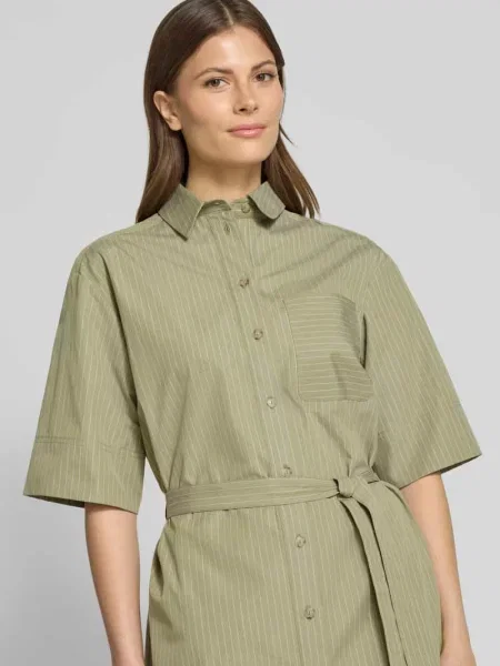 Sukienka koszulowa z wiązanym model ‘SOSPIRO’ Mm khaki
