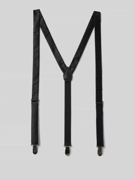 Muszka z szelkami w zestawie model CARLO' Cinque czarna