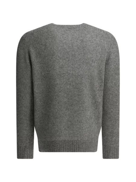 Pulover Beams Plus cu decolteu rotund gri