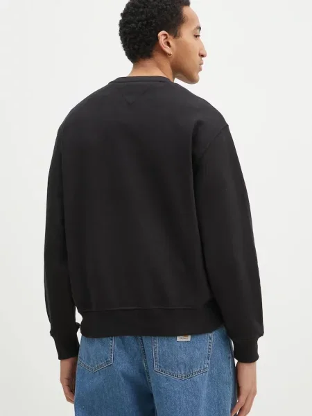 Mikina Tommy Jeans s aplikací černá