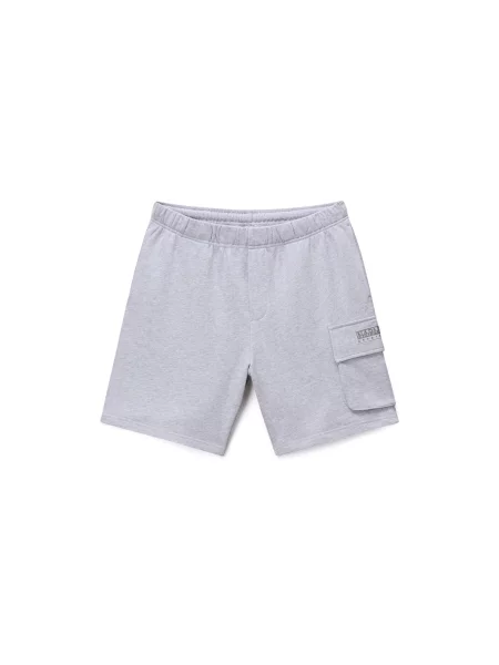 NAPAPIJRI Kalhoty N-BOX LOGO CARGO světle šedá