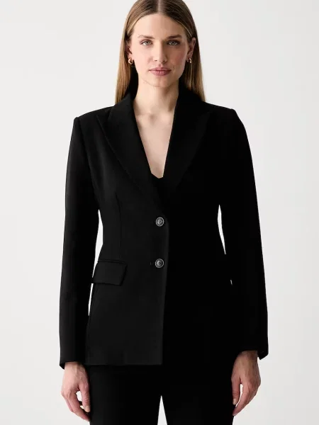 Trussardi sacou cu un singur rând de pentru femei negru