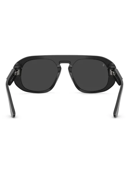 Ochelari de soare Ferrari cu imprimeu geometric negru