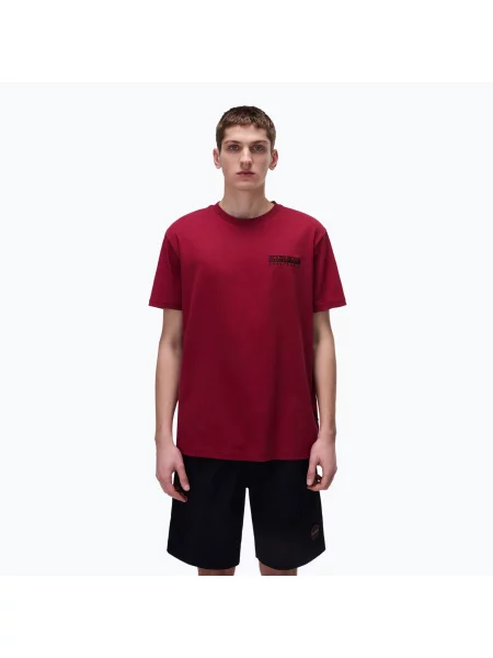 Koszulka Napapijri S-Vignonil Back tibetan red czerwona