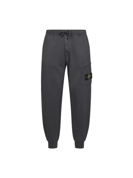 Joggery Stone Island z kamieniami szare