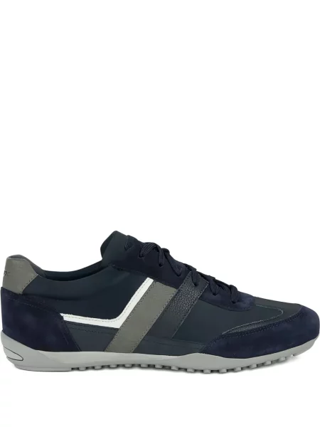 Sneakerși Geox cu șireturi din dantelă albastru
