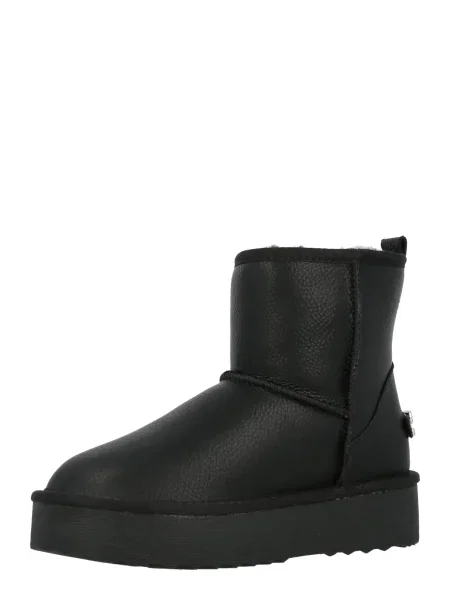 Kožené čižmy Steve Madden čierna