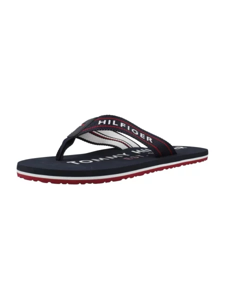 TOMMY HILFIGER Japanke mornarsko / crvena / bijela plava