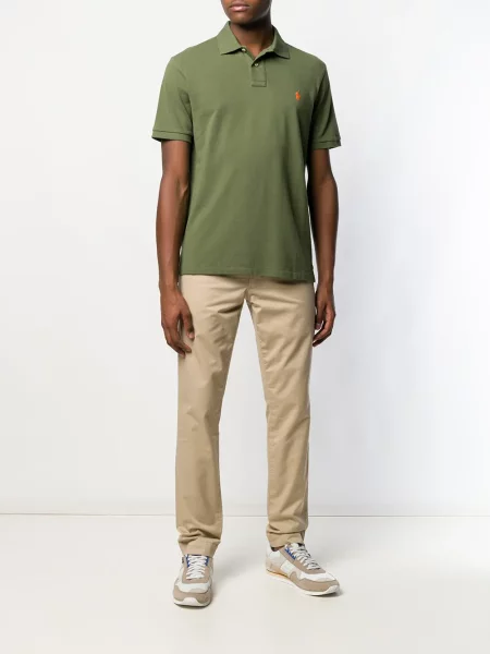 Класическа поло тениска Polo Ralph Lauren бродирана зелено