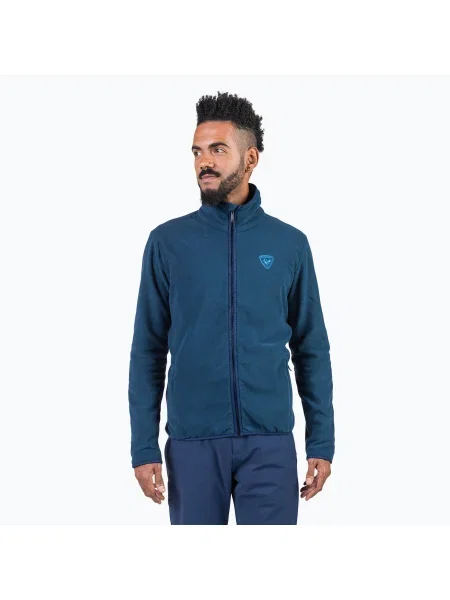 Férfi Rossignol Strawpile Fleece Fz melegítőfelső sötét navy. Méret: M haditengerészet