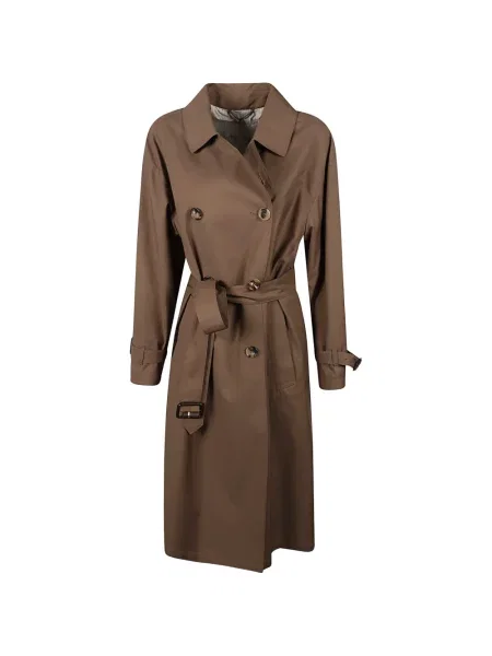 Двуреден препасан тренчкот Max Mara кафяво