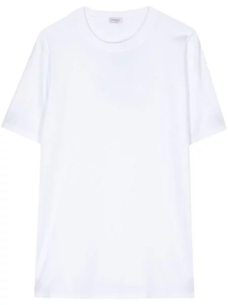 Tricou Zimmerli scurt alb