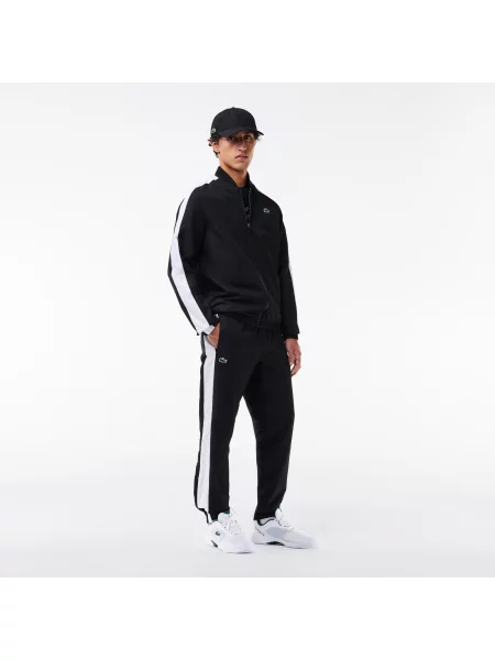 Lacoste Dres Regular Fit Z Długim Rękawem I Blokami Kolorów W Kolorze Czarnym czarny
