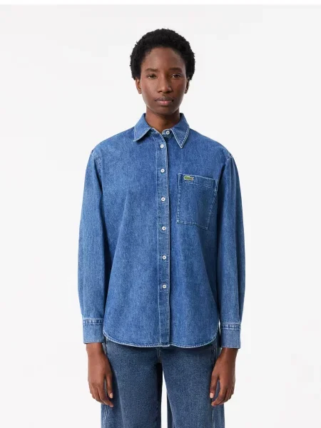 Рубашка Lacoste голубая