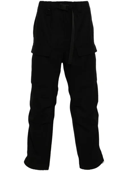 Pantaloni cargo Y-3 de flanelă negru
