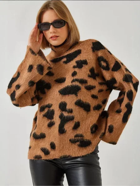Bianco Lucci Pulover Pullover mokka