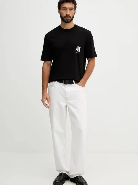 Armani Exchange kratka majica črna