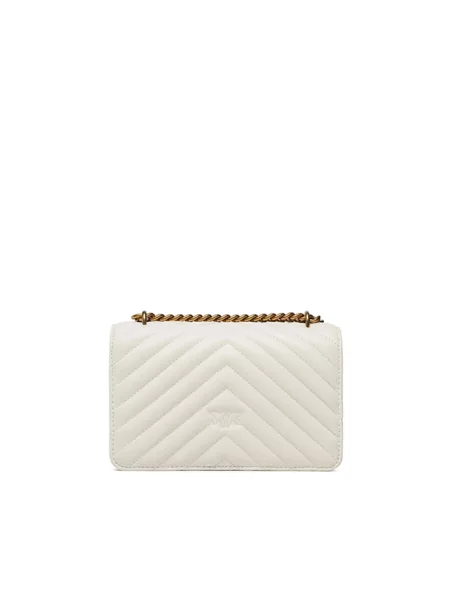 Pinko torebka crossbody skórzana biała