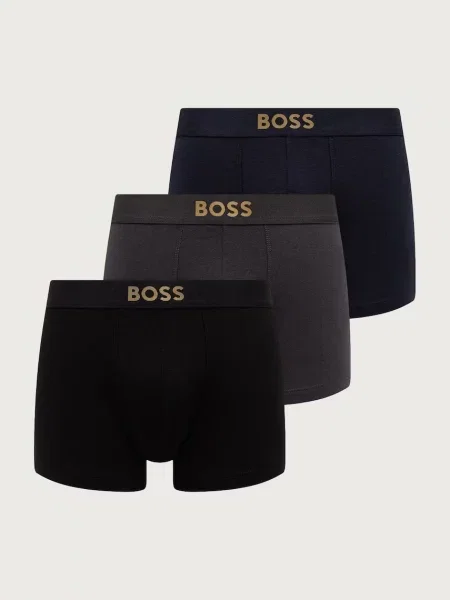 BOSS bokserki z Trunk 3P Gold Logo czarne