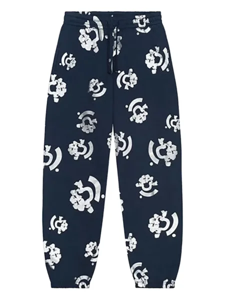 Trčanje grafički hlače Denim Tears plava