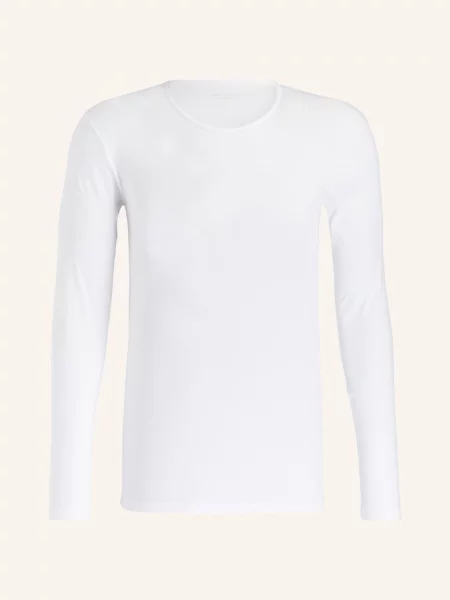 Mey Tričko S Dlouhým Rukávem Casual Cotton bílá