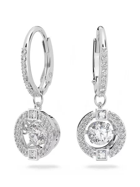 Kolczyki Swarovski szare