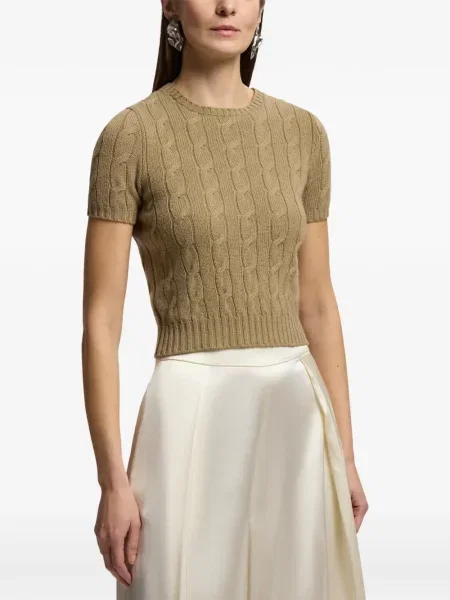 Scurt pulover Ralph Lauren Collection maro