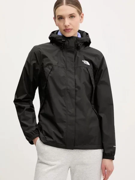 The North Face geaca Antora Rain de tranzitie negru