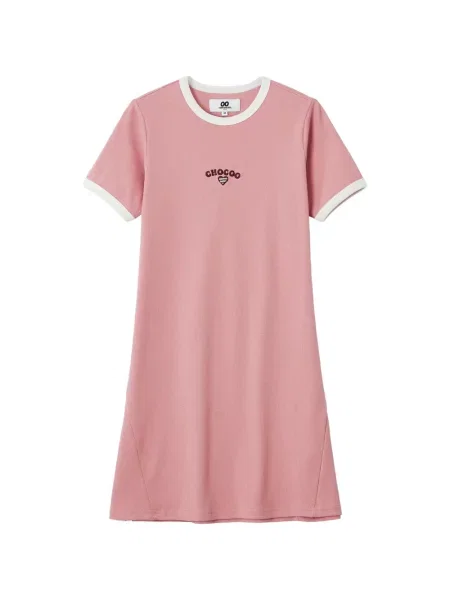 Rochie mini Chocoolate de costum roz