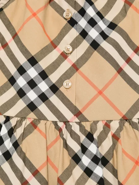 Sukienka dziecięca Burberry brązowa