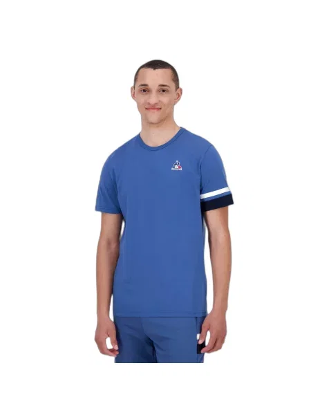 Koszulka Le Coq Sportif Heritage SP niebieska