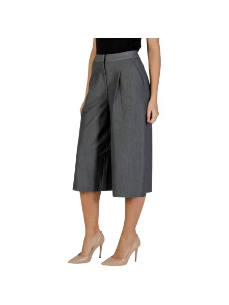 Pantaloni culottes Ichi negru