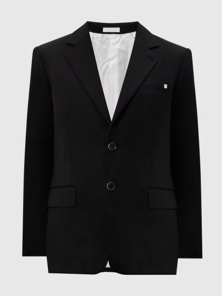 Піджак Curve з вовни Helmut Lang чорний