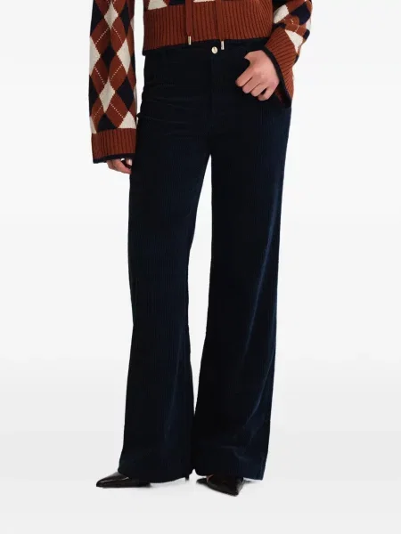 Pantaloni Cara Cara de catifea cord albastru