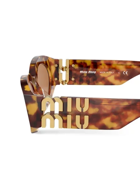 Sluneční brýle Miu Miu Eyewear hnědé