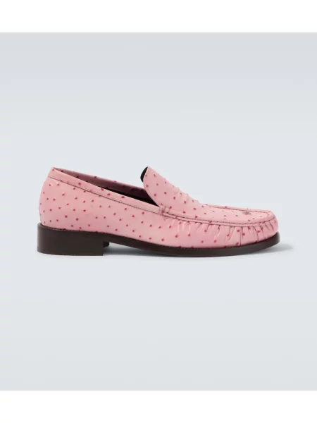 Pantofi loafer Acne Studios din piele roz