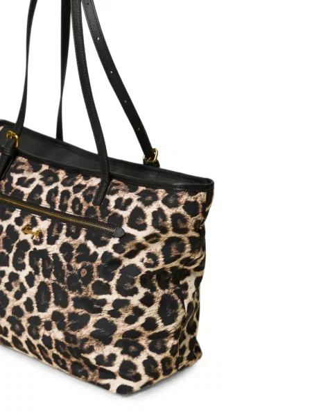 Geantă shopper Twinset cu imagine cu model leopard