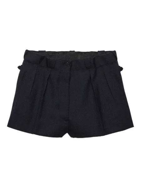 Pantaloni scurți Prada plisate albastru