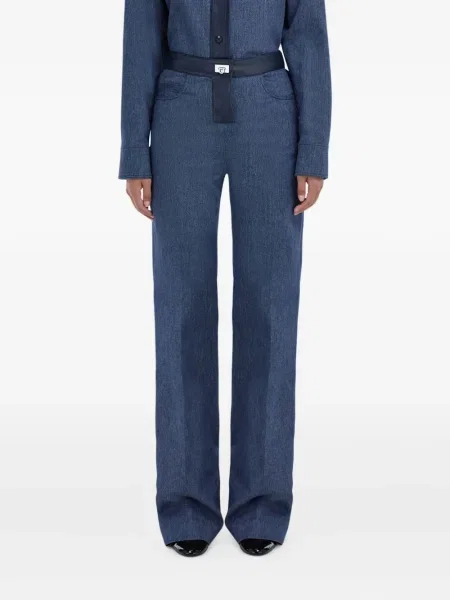 Blugi Ferragamo din piele albastru
