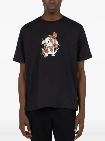 Tricou Roberto Cavalli cu imagine negru