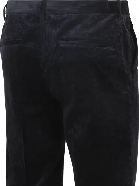 Pantaloni Profuomo de catifea cord albastru
