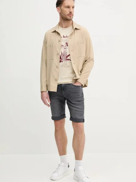 Alpha Industries kratka majica Alpha Hawaii T bež