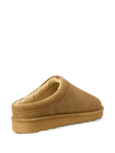 Matlasat papuci de casă Polo Ralph Lauren tricotate maro