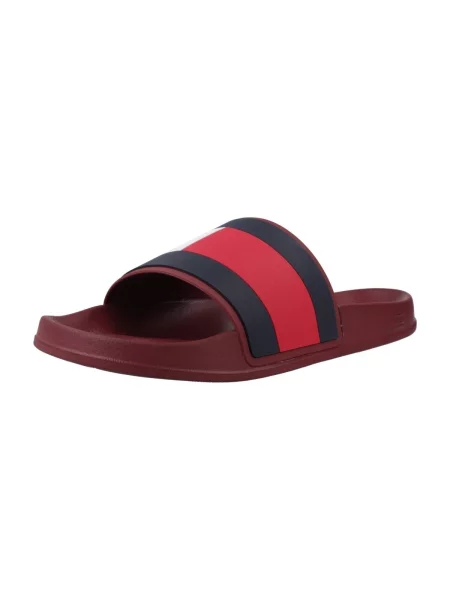 Šľapky Tommy Hilfiger vínová