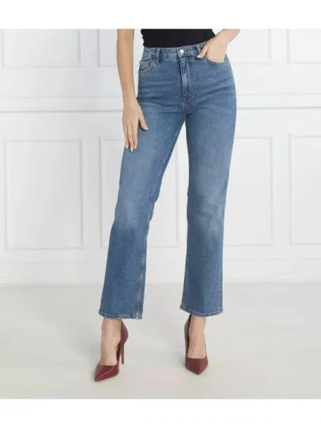 BOSS BLACK Blugi the ADA | Straight fit negru